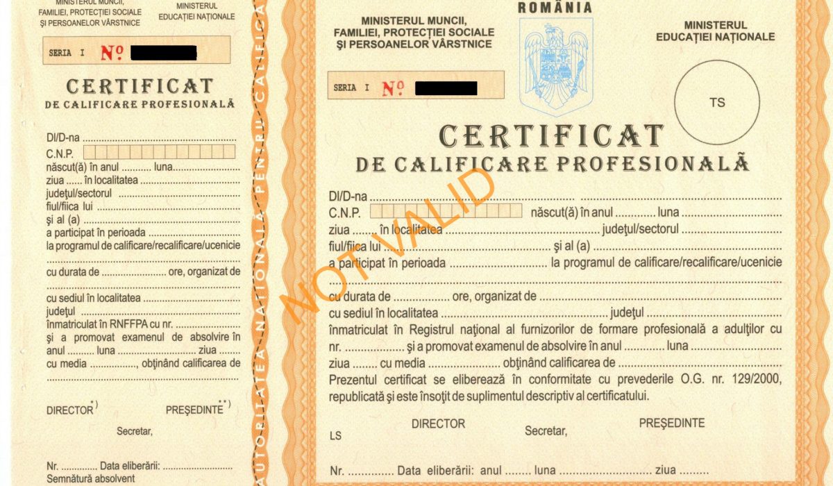 Diploma de calificare fara curs