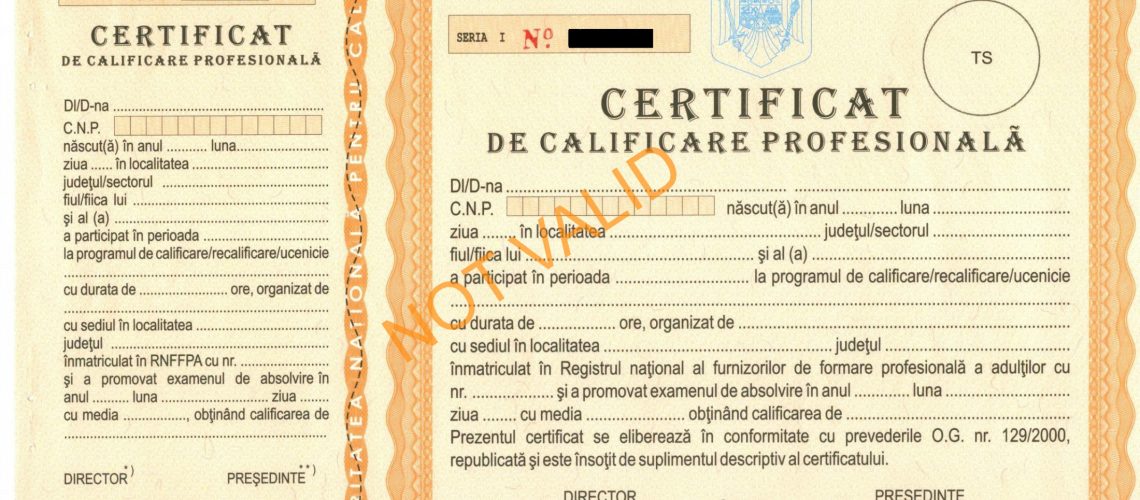 certificat calificare profesionala scoala de cosmetica